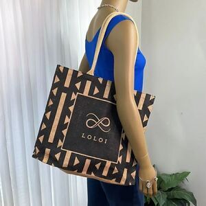 LOLOI Jute / Burlap Shopping Bag